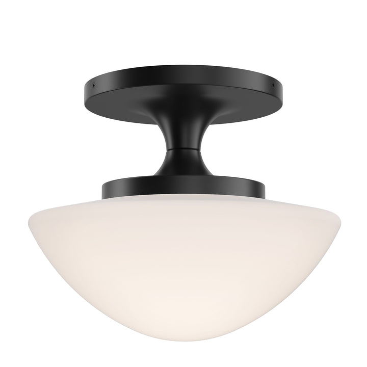 Knox 47813BK  Small Semi-Flush Mount - Black