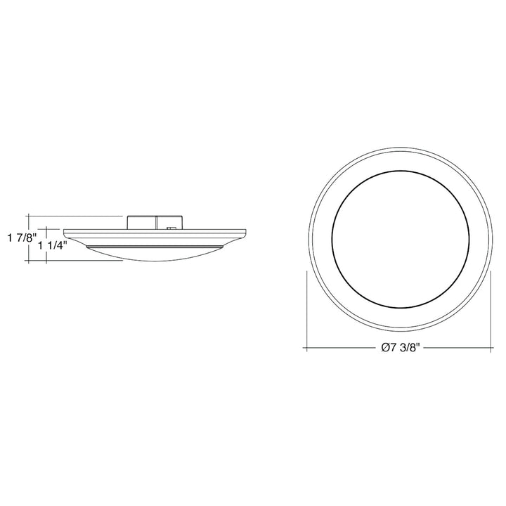 6" Cusp Disk Surface Mounts (RGB + CW Wifi Control) 15W - White