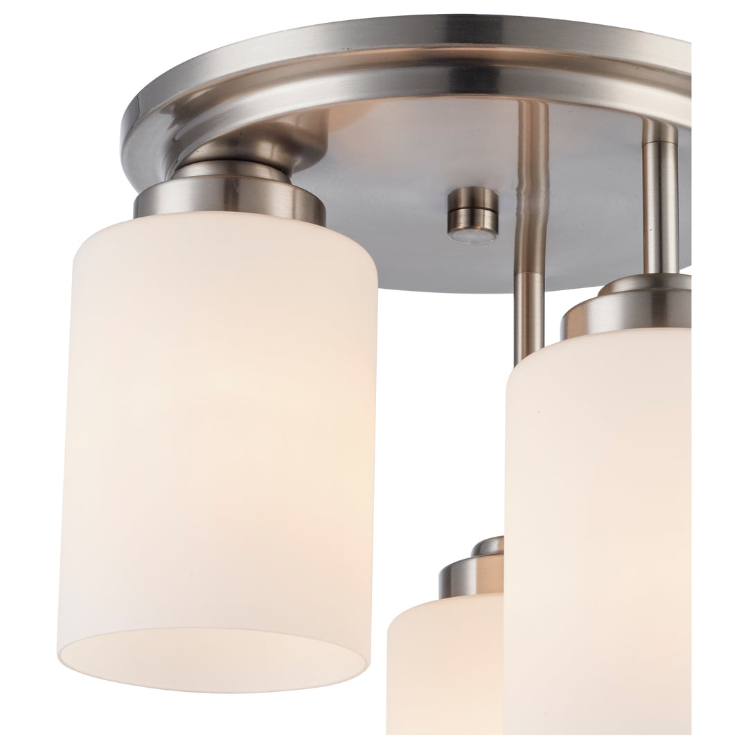 Mod Pod 3 - Light Flush Mount Drop - Brushed Nickel