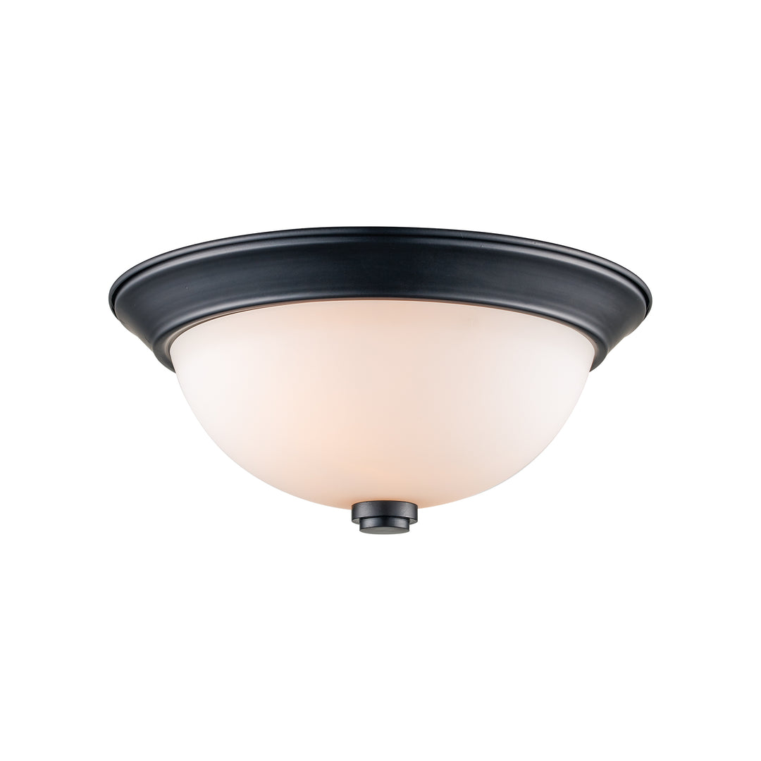 Mod Pod 2-Light, 13-in. Flush Mount Ceiling Light Double DIisk - Black