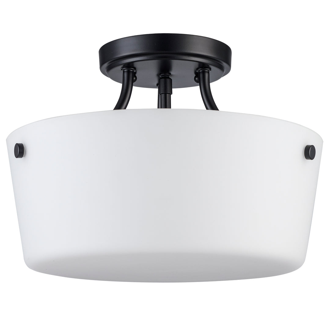 Mod Pod 2 - Light Semi-Flush Mount Sqr Bowl - Black