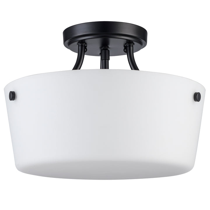 Mod Pod 2 - Light Semi-Flush Mount Sqr Bowl - Black