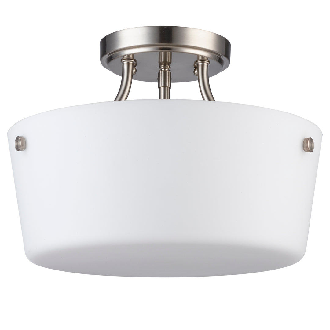 Mod Pod 2 - Light Semi-Flush Mount Sqr Bowl - Brushed Nickel