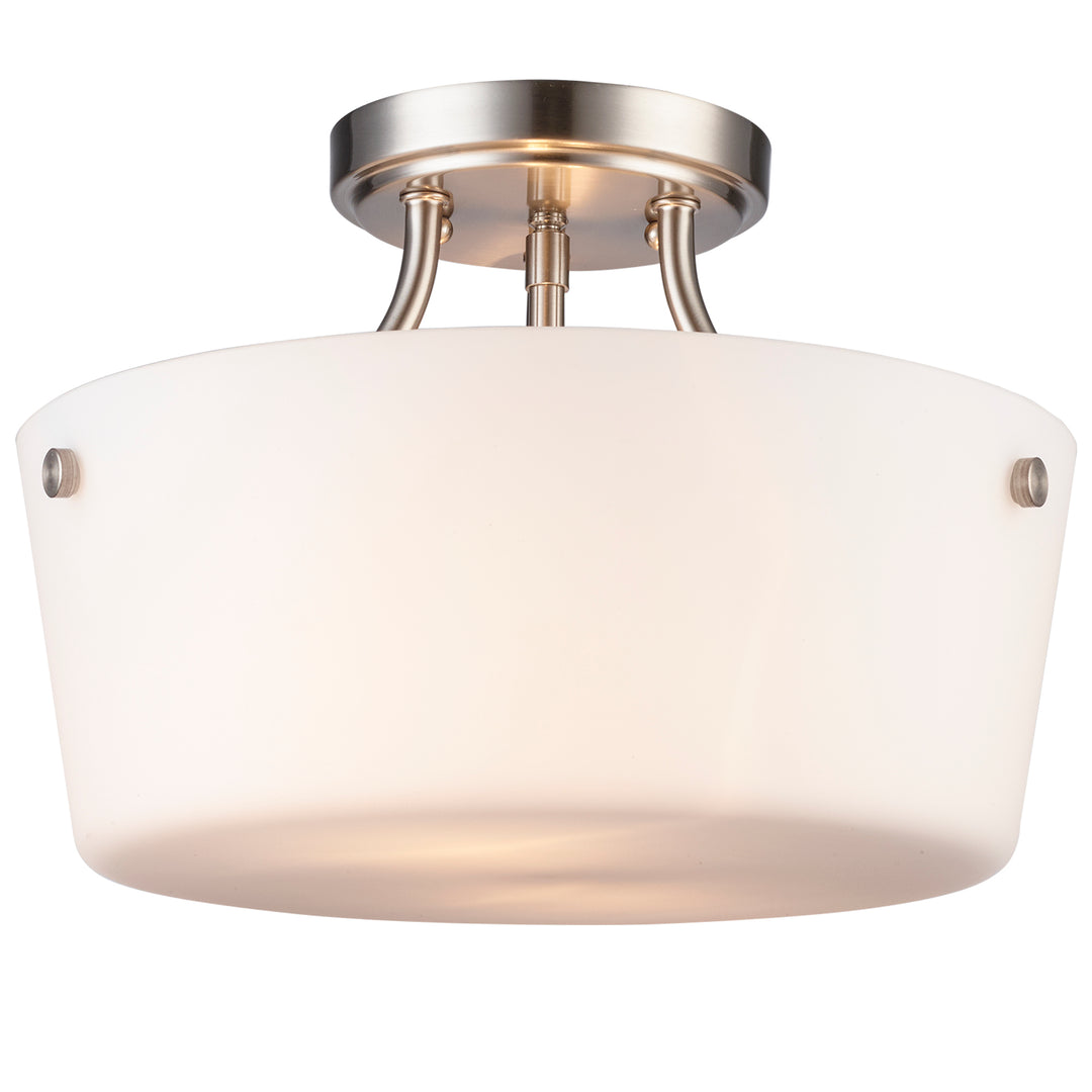 Mod Pod 2 - Light Semi-Flush Mount Sqr Bowl - Brushed Nickel