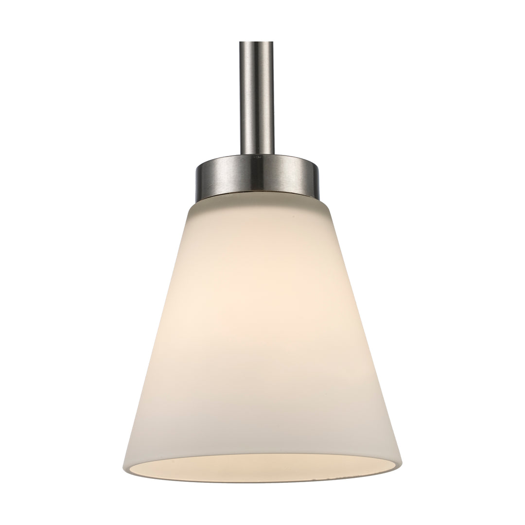 1-Light Fifer Pendant Flared Glass - Brushed Nickel