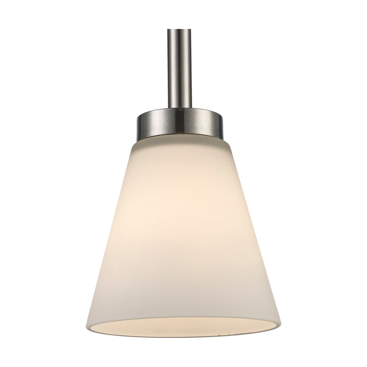 1-Light Fifer Pendant Flared Glass - Brushed Nickel