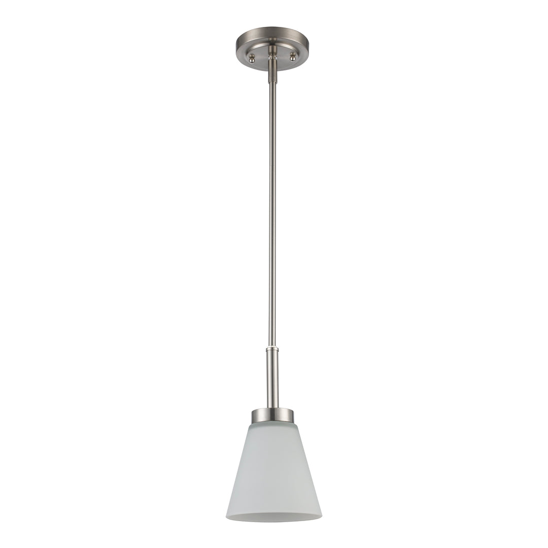 1-Light Fifer Pendant Flared Glass - Brushed Nickel