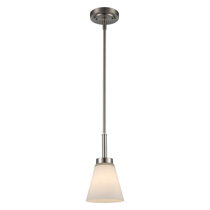 1-Light Fifer Pendant Flared Glass - Brushed Nickel