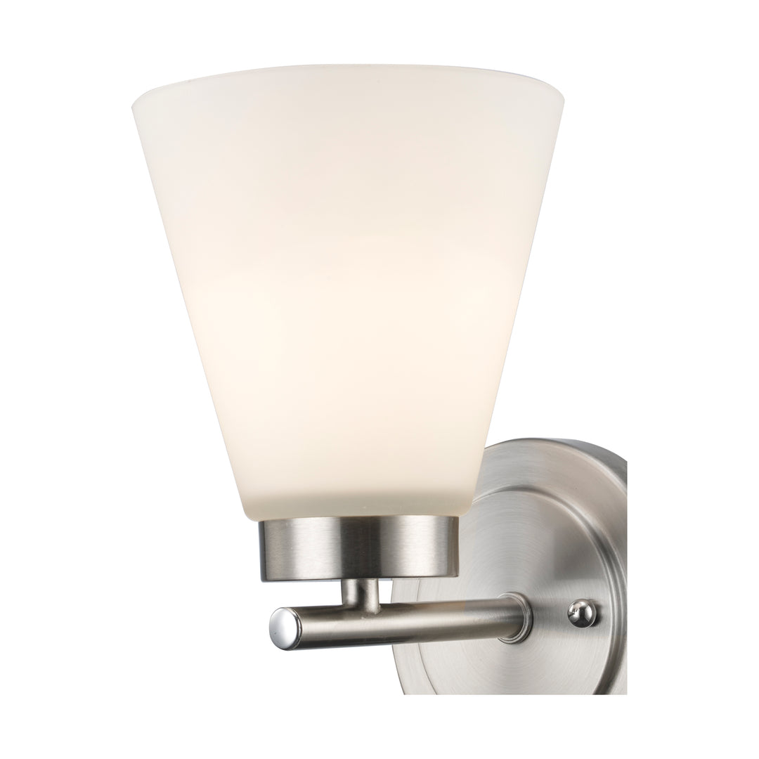 1-light Fifer Wall Sconce Flared Glass - Brushed Nickel