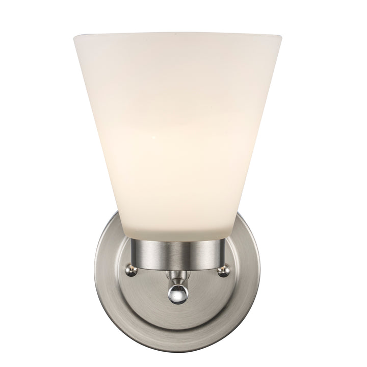 1-light Fifer Wall Sconce Flared Glass - Brushed Nickel