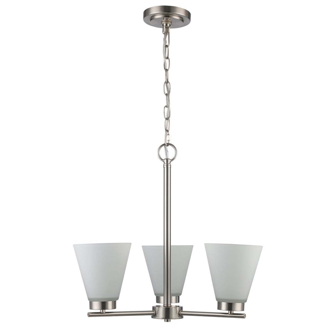 3-light Fifer Chandelier - Brushed Nickel