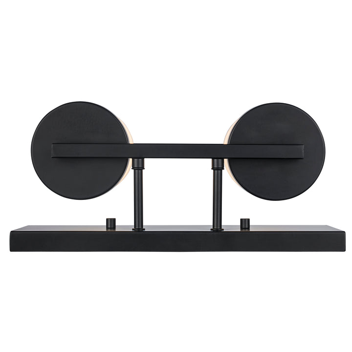 Nico 2 - Light Vanity Light Flat Disk - Black