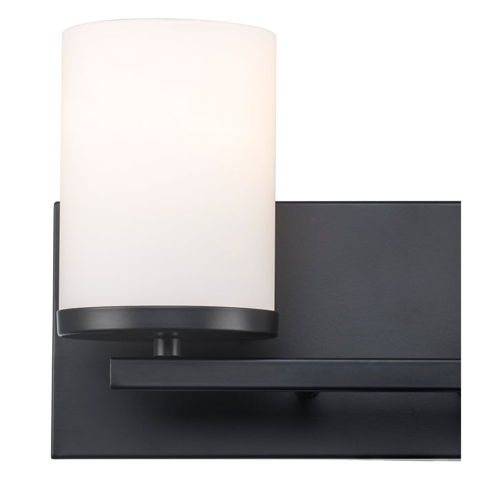 Nico 2 - Light Vanity Light Flat Disk - Black