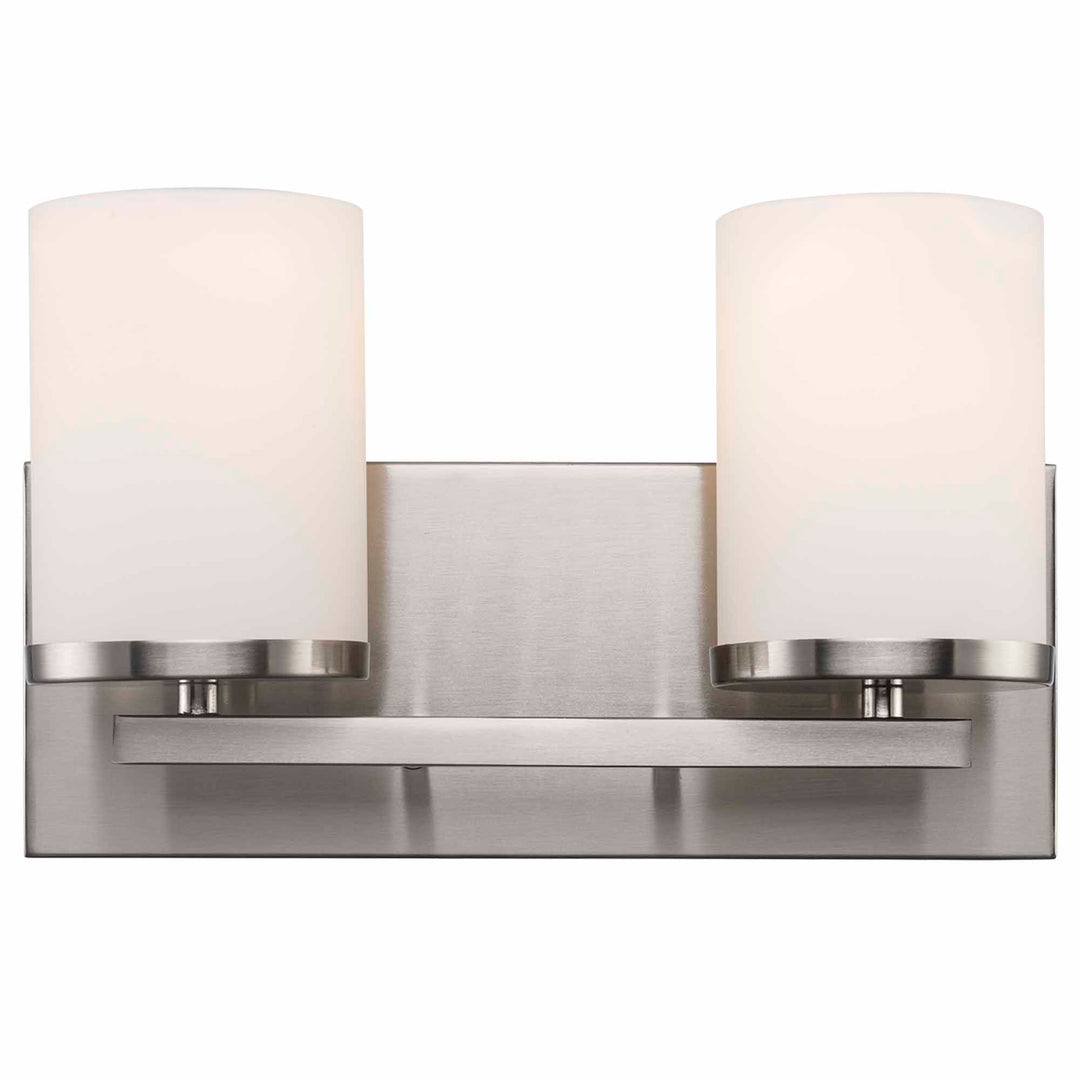 Nico 2 - Light Vanity Light Flat Disk - Brushed Nickel