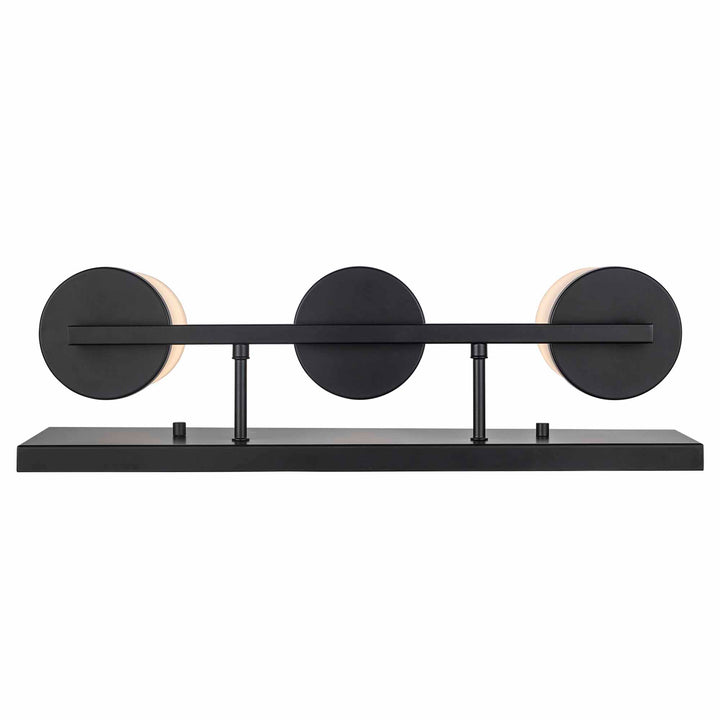 Nico 3 - Light Vanity Light Flat Disk - Black