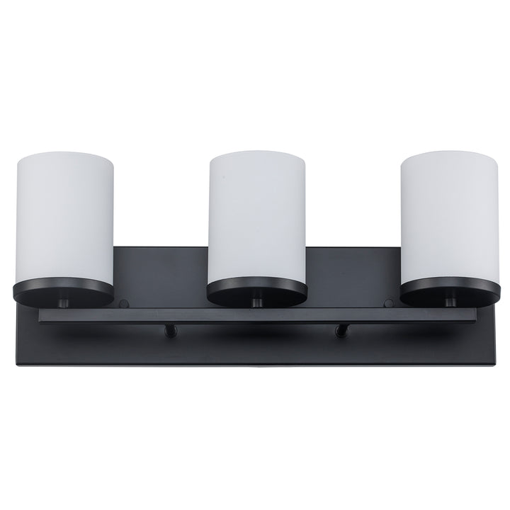 Nico 3 - Light Vanity Light Flat Disk - Black