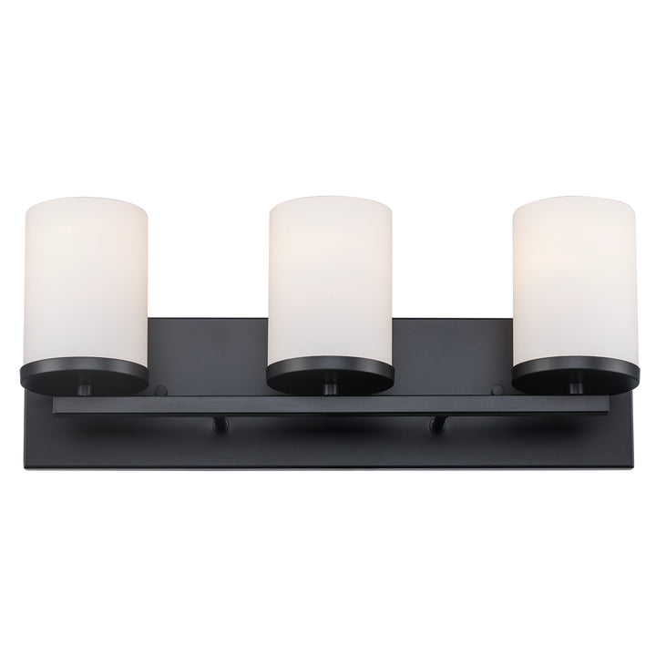 Nico 3 - Light Vanity Light Flat Disk - Black