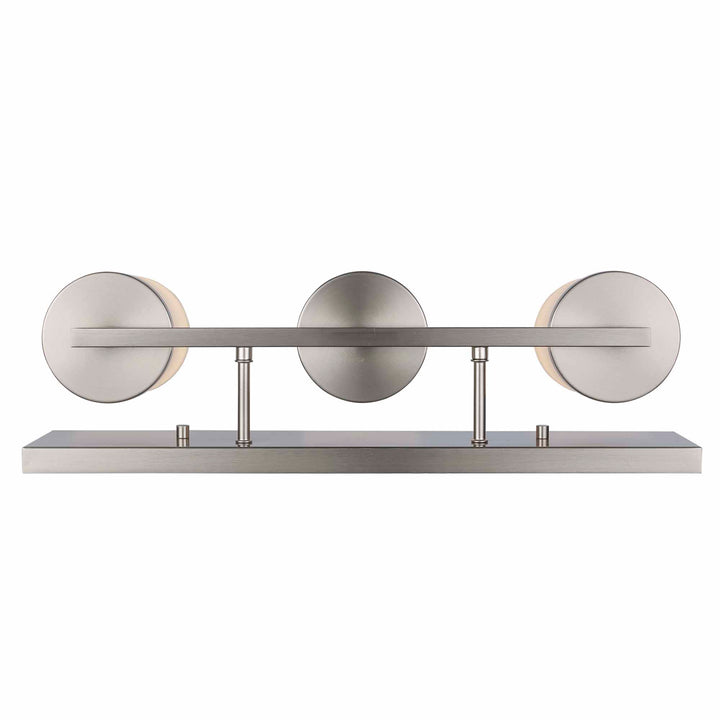 Nico 3 - Light Vanity Light Flat Disk - Brushed Nickel