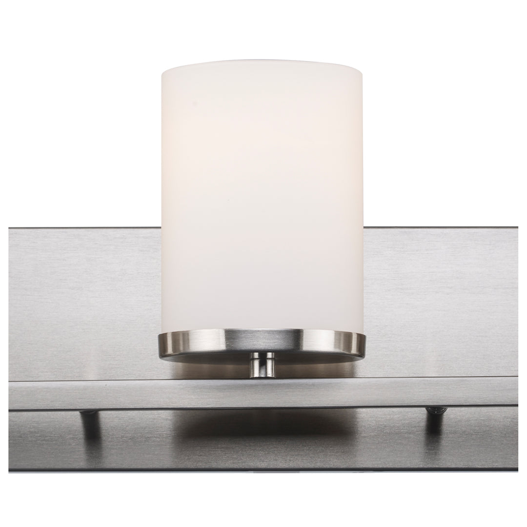 Nico 3 - Light Vanity Light Flat Disk - Brushed Nickel