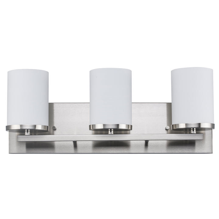 Nico 3 - Light Vanity Light Flat Disk - Brushed Nickel