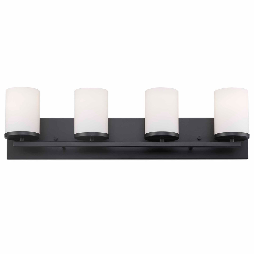 Nico 4 -Vanity Light Flat DIsk - Black