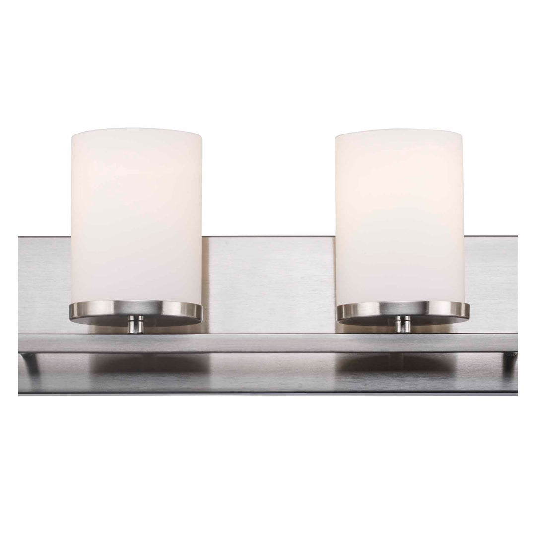 Nico 4 -Vanity Light Flat DIsk - Brushed Nickel