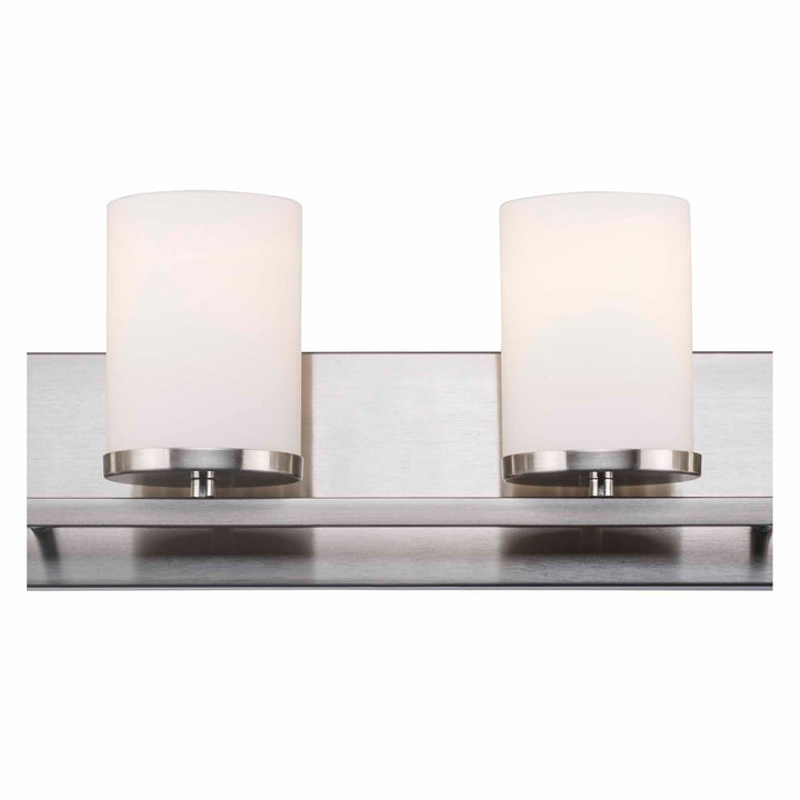 Nico 4 -Vanity Light Flat DIsk - Brushed Nickel