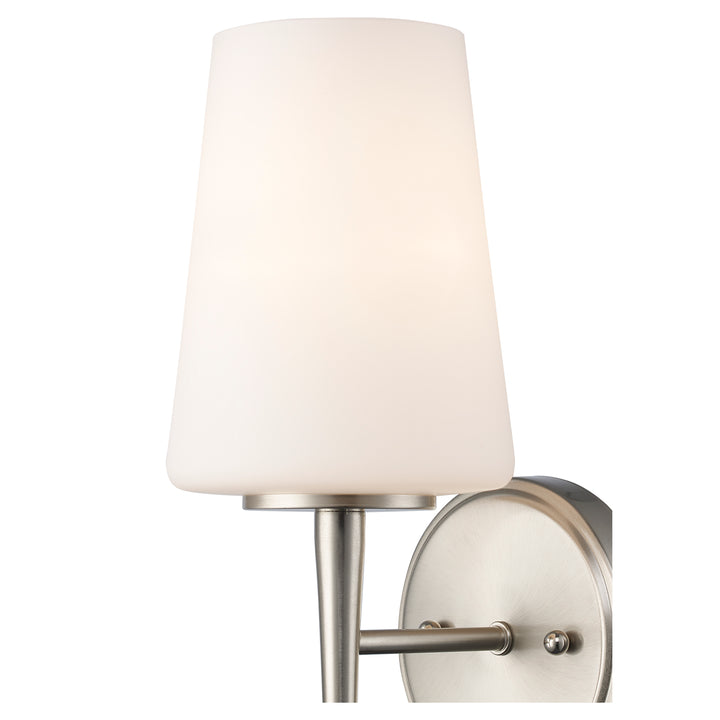 ClassicHorizon 1 - Light Wall Sconce Trapered Stems - Brushed Nickel