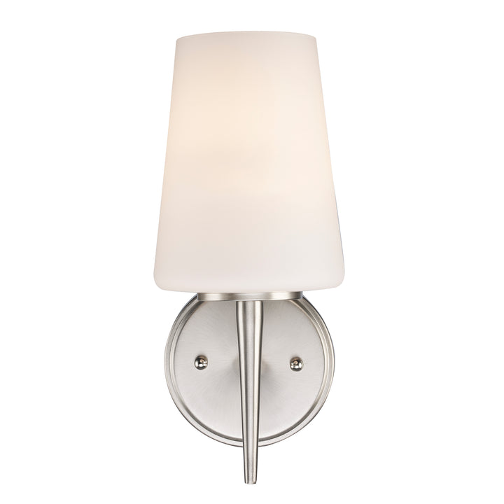 ClassicHorizon 1 - Light Wall Sconce Trapered Stems - Brushed Nickel