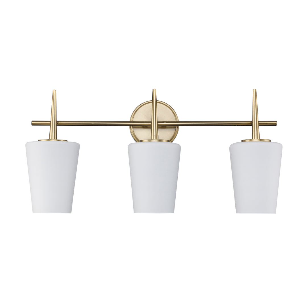 ClassicHorizon 3 - Light Vanity Trapered Stems - Antique Gold