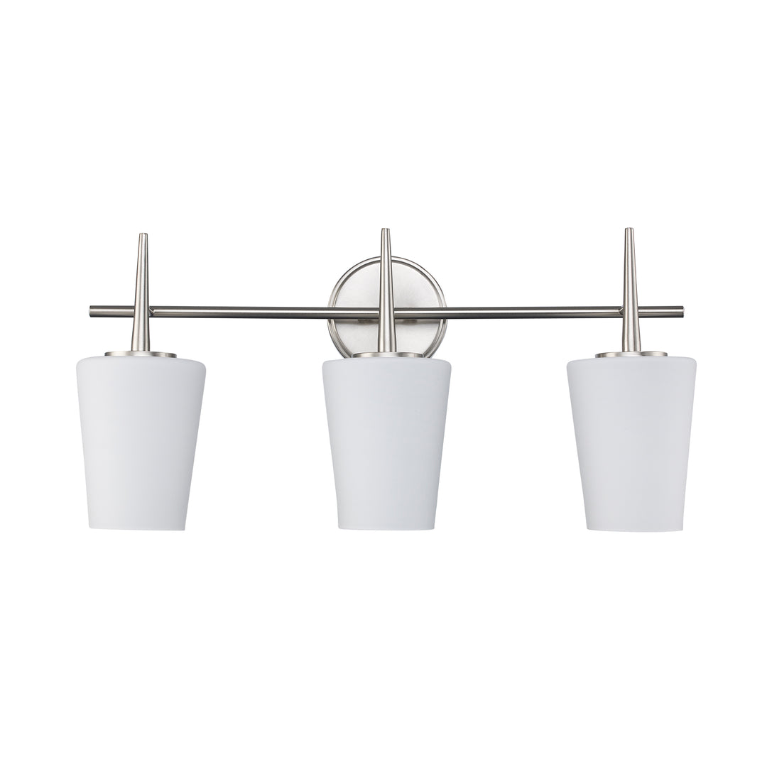 ClassicHorizon 3 - Light Vanity Trapered Stems - Brushed Nickel