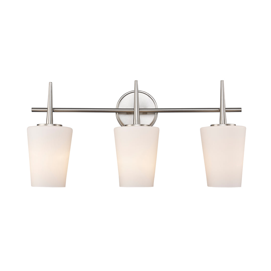 ClassicHorizon 3 - Light Vanity Trapered Stems - Brushed Nickel