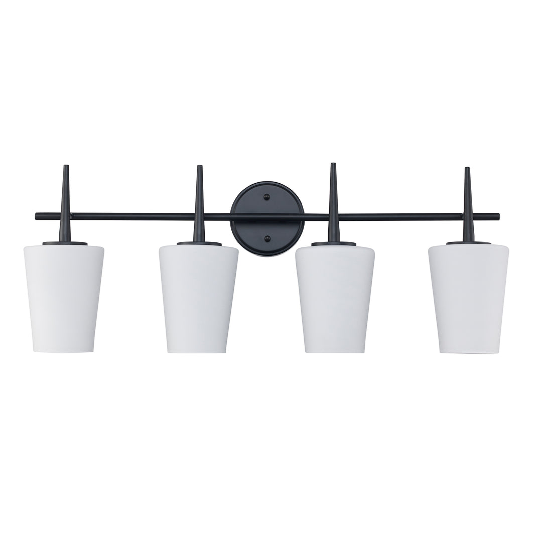 ClassicHorizon 4 - Light Vanity Tapered Stems - Black