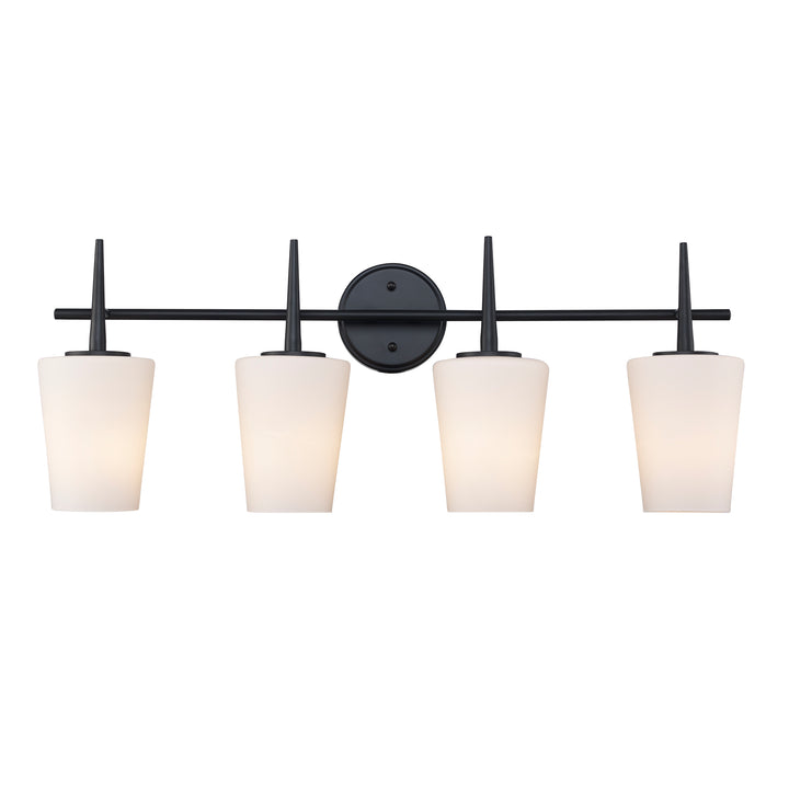 ClassicHorizon 4 - Light Vanity Tapered Stems - Black