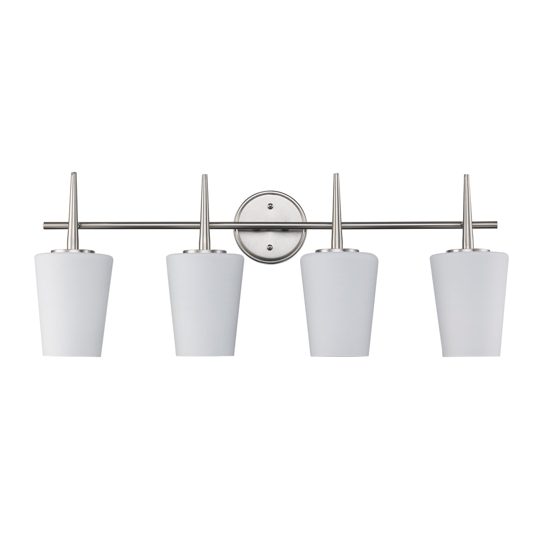 ClassicHorizon 4 - Light Vanity Tapered Stems - Brushed Nickel