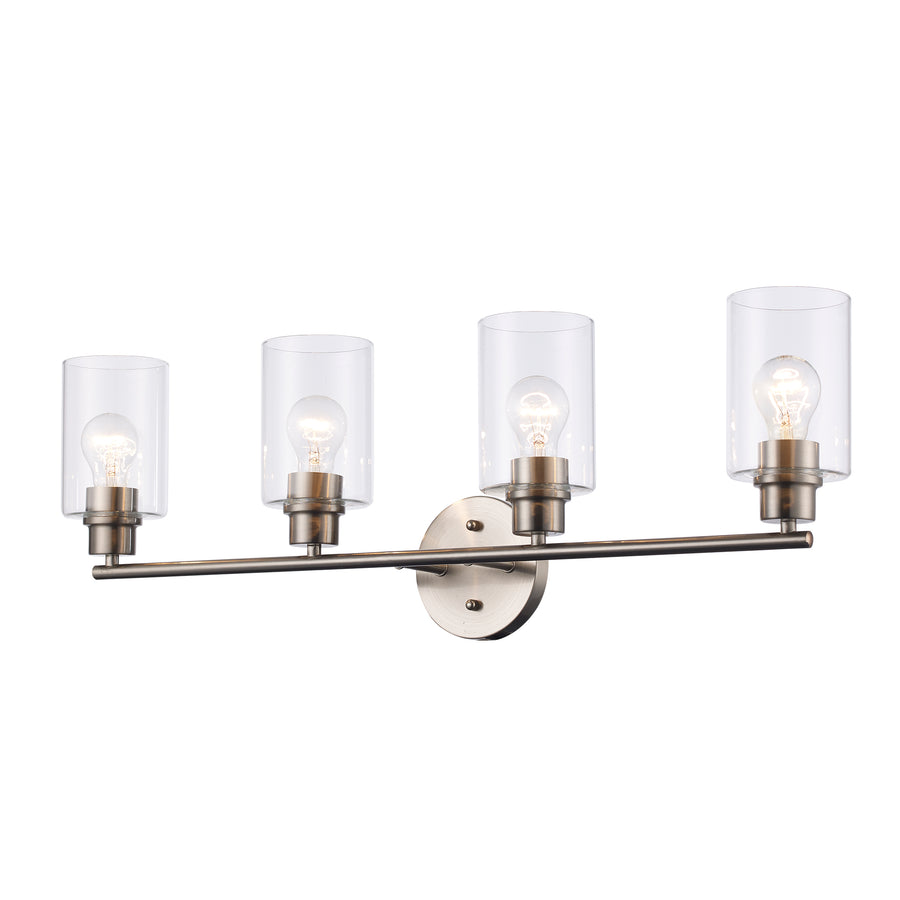 Kai 4 - Light Vanity with Clear Glass - Brushed Nickel | 72024 BN