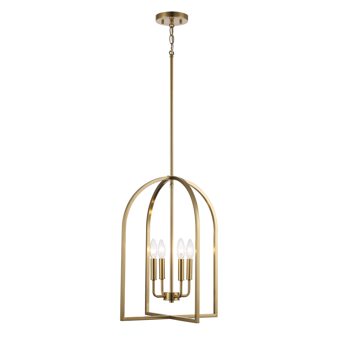 Adelia 4 - Light Caged Chandelier - Antique Gold | 72036 AG