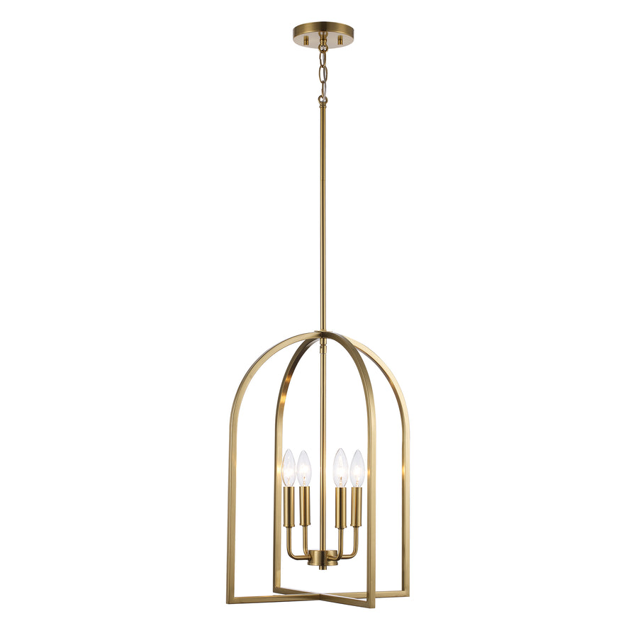 Adelia 4 - Light Caged Chandelier - Antique Gold | 72036 AG