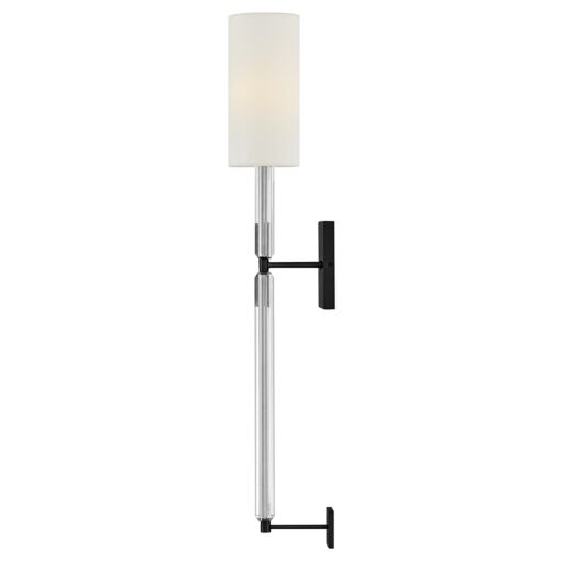 Anika 47610BK  Large Single Light Sconce - Black