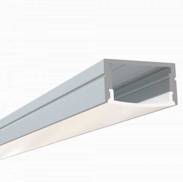 LED Channel - 1951ASL - Surface, 8 ft - Silver