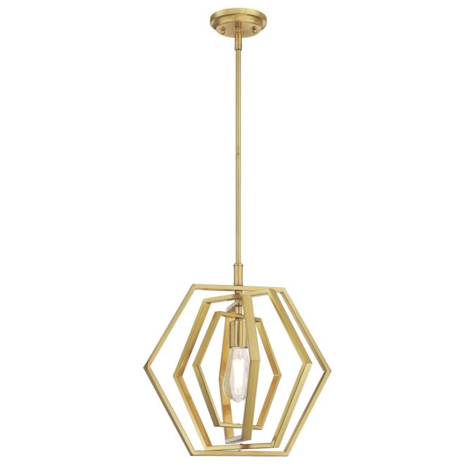 Westinghouse - Holly, Base E26 Medium - Champagne Brass