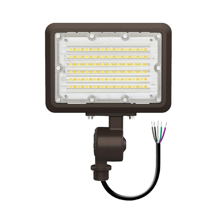 Mini Area Floodlights: XS-Line, 3-CCT & Power Select w/ Photocell 30W - Bronze