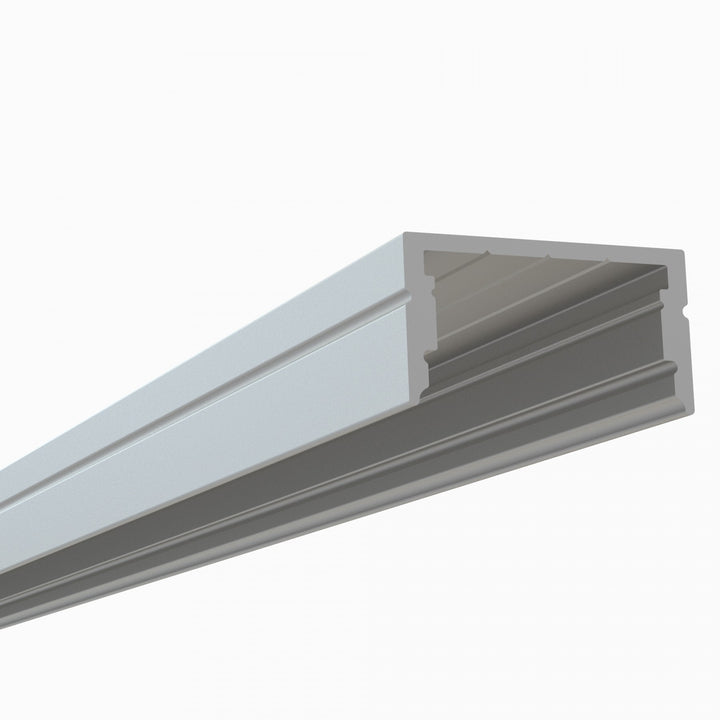 LED Channel - 1951ASL - Surface, 8 ft - Silver