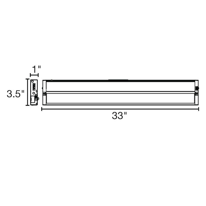 33" Undercabinet Bar 5-CCT Selectable 15W - White