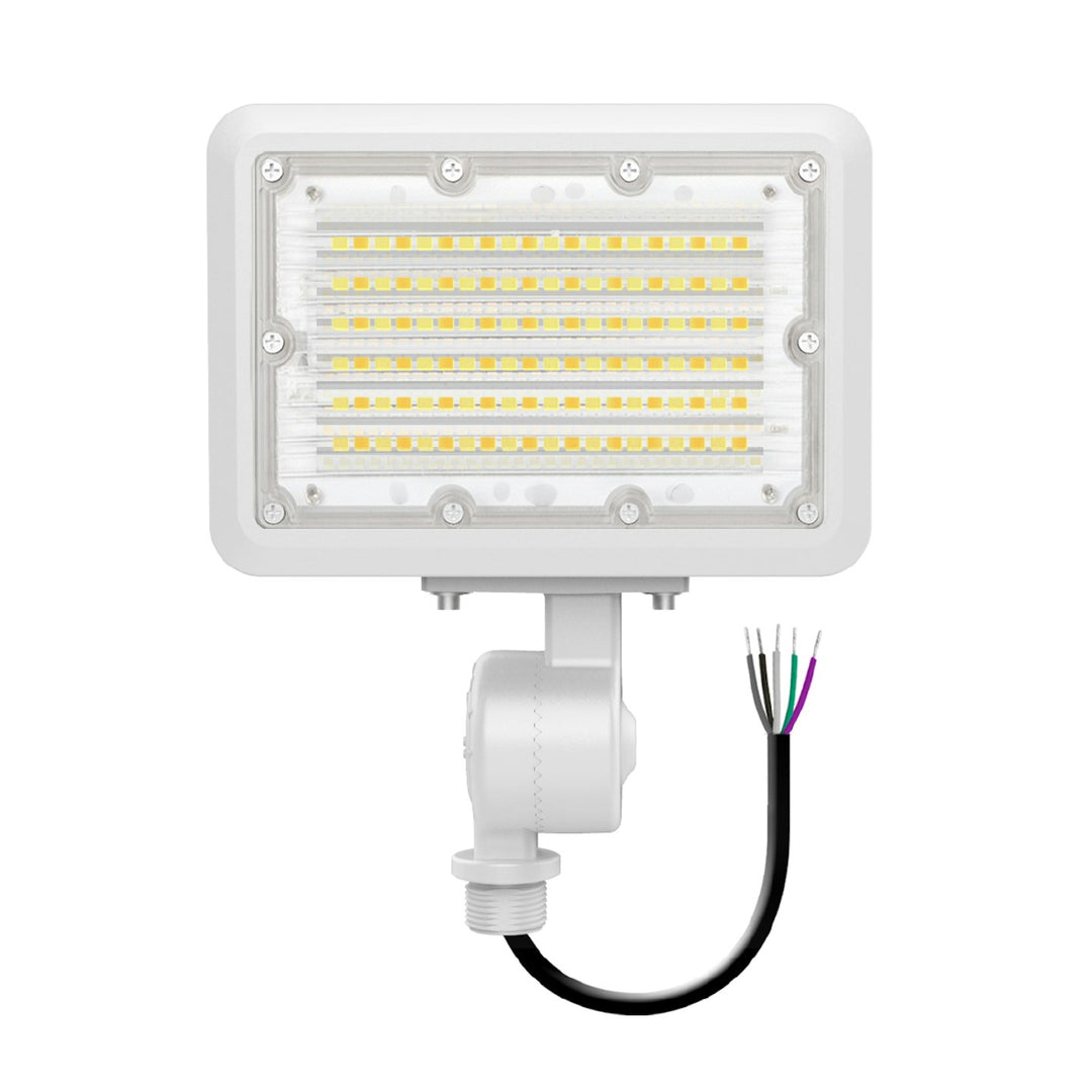 Mini Area Floodlights: XS-Line, 3-CCT & Power Select w/ Photocell 30W - White