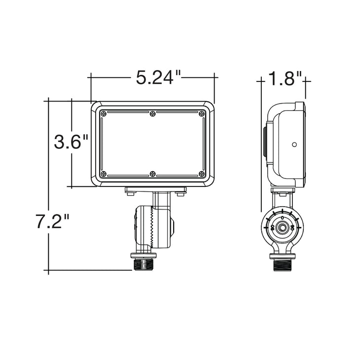 Mini Area Floodlights: XS-Line 3-CCT Selectable 60W/50W/40W - Bronze