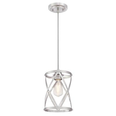 Westinghouse - Isadora Mini Pendant, Base E12 Lamp - Brushed Nickel