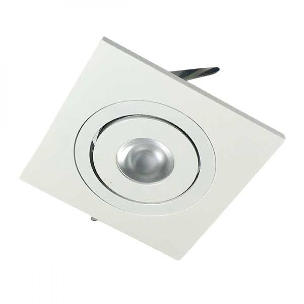 Richee Lighting - Mini Square Puck Light, 1W, 6000K - White