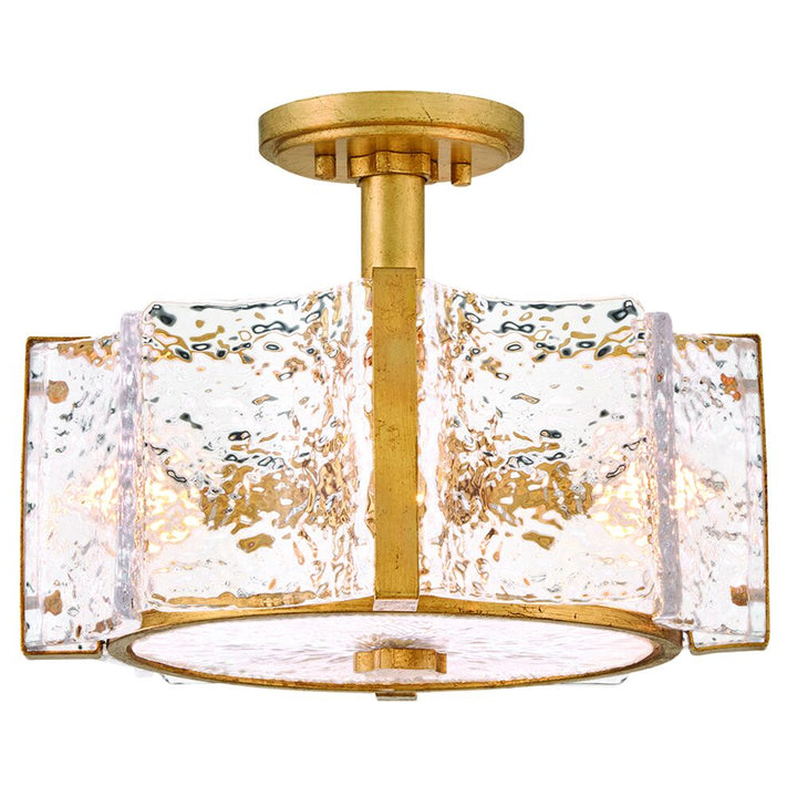 Florian FR41601DA  Medium Semi-Flush Mount - Bronze