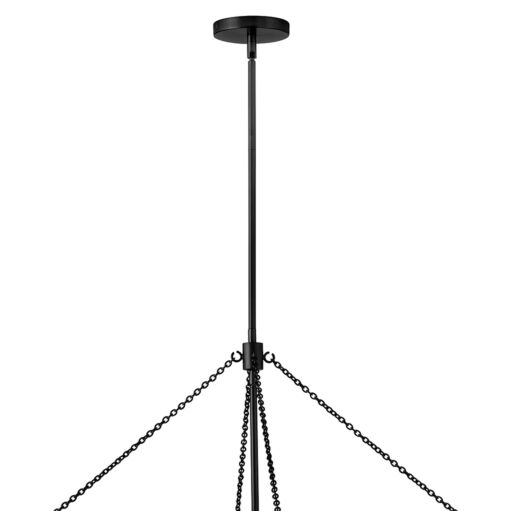 Gwen 47735BK Medium Drum Chandelier - Black